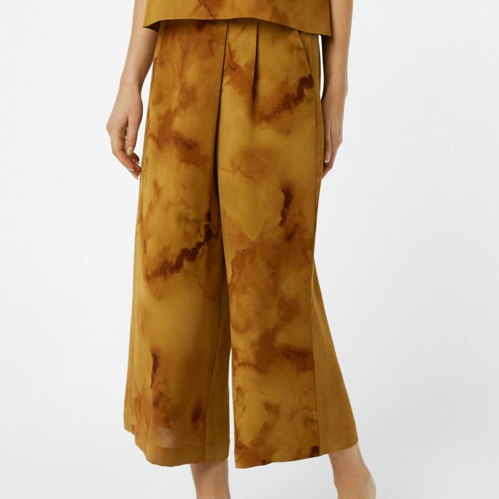 Brown Toned OAK + FORT Wide-leg Pants